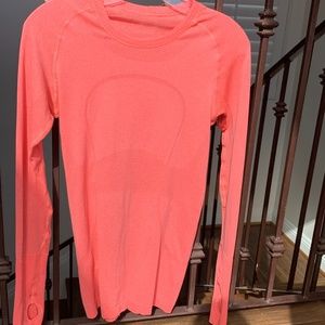 Lululemon Swiftly Tech Long Sleeve Shirt Coral